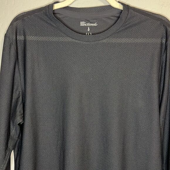 Un-Sanctioned Un-Run Long Tee 3/4 Black Size Large - Picture 4 of 12